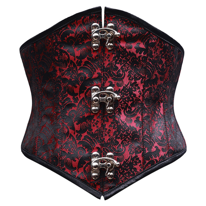 Leather O-Ring Overbust Corset