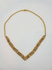 Vintage Studded Gold Tone Rope Choker - 1 of 1
