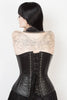 Clasped Leather Queen Corset - Black