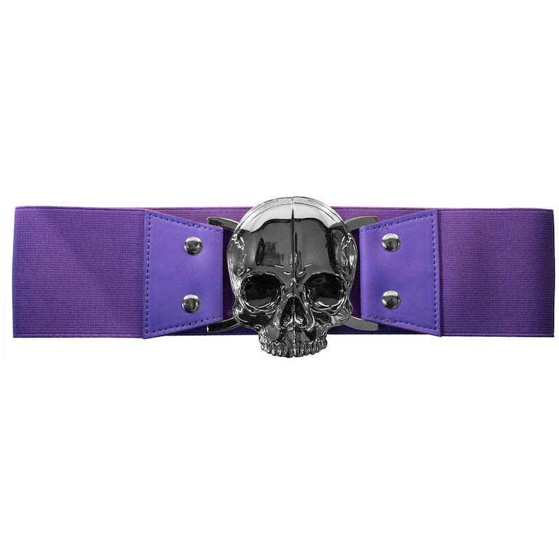 Skull Elastic Waist Belt - Purple – Violet Vixen