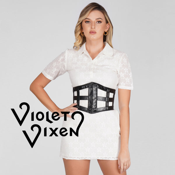 'Boxed in' Leather Corset Belt