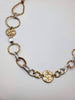 Vintage Gold Toned Funky Ringed Necklace - 1 of 1