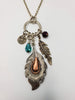 Vintage Feather Jewel Necklace - 1 of 1