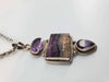 Vintage Sterling Amethyst Pendant Necklace - 1 of 1