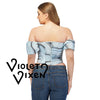 Swept and Swirled Off Shoulder Corset Top