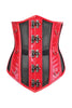 Caged & Clasped Underbust Corset - Red