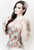 Queen Victorian Sleeved Overbust Corset