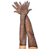 Rhinestone Fishnet Opera Gloves