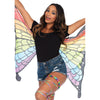 Rainbow Mini Butterfly Wings Cape