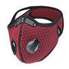 Playa Ready Filtering Maroon Cycling Mask - IN STOCK