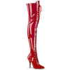 Thigh-Hi Queen Boots - Red
