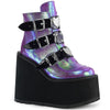 Disco Heart Ankle Stompers - Holographic Purple