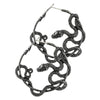 Slithering Serpent Earrings - Silver