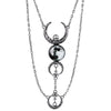 Moon Phase Maiden Necklace - Silver