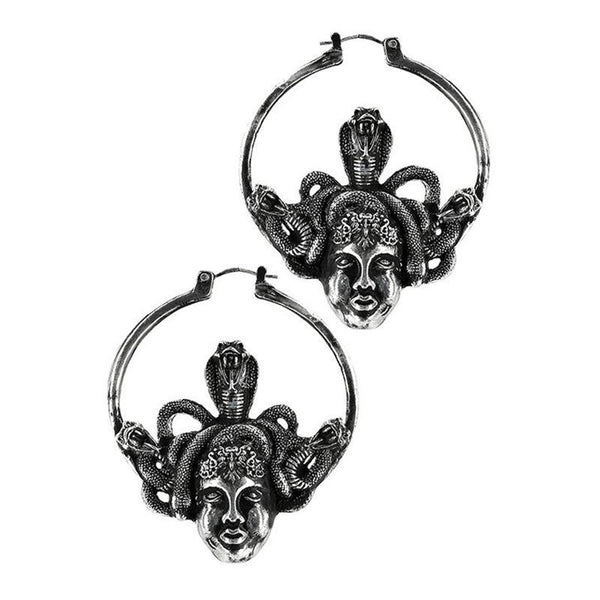 Medusa Head Earrings