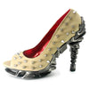 Size 8 - Talon Spiked Spinal Heel - Nude