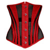 Caged Crusher Underbust Corset - Red