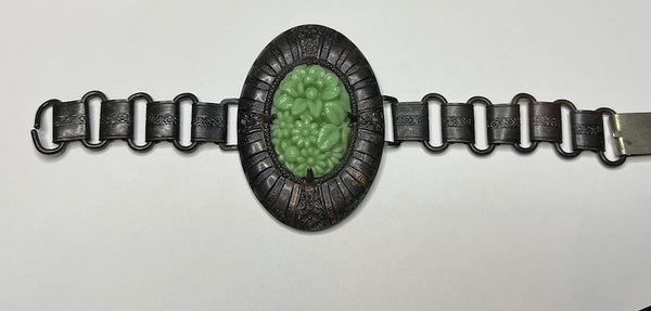 Vintage Jade Delicate Floral Bracelet
