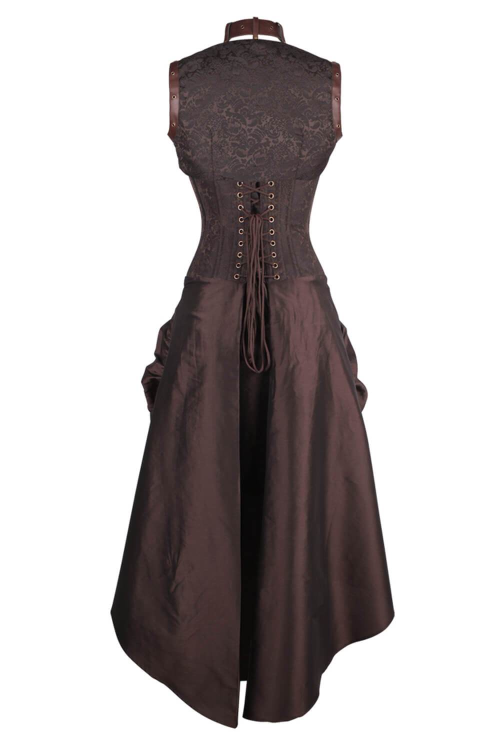 Buckled and Bustled Overbust Corset Dress – Violet Vixen