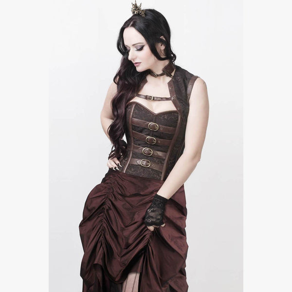 Grebrafan Steampunk Corset Skirt Renaissance Boned Corsets Bustiers for  Women : : Clothing, Shoes & Accessories