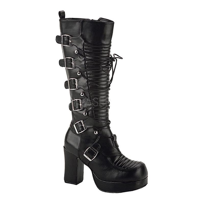 Gothic Stomper Buckled Boots