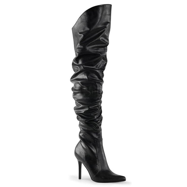 Mile High Thigh Boots - Creeping Midnight