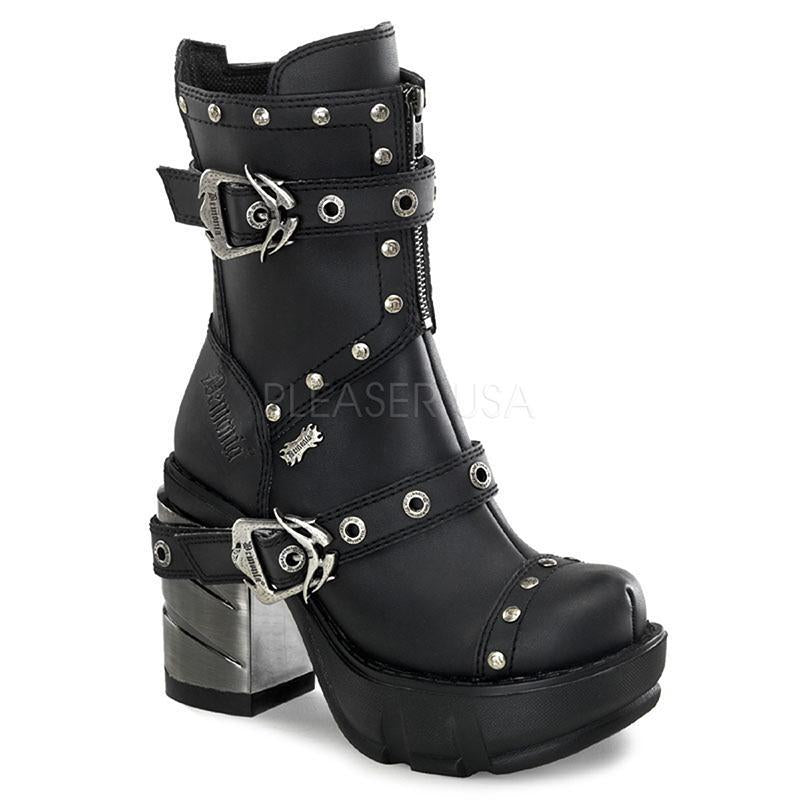 Studded Strap Ankle Boots